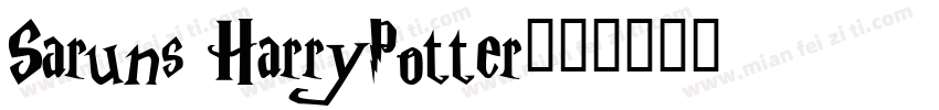 Saruns HarryPotter字体转换